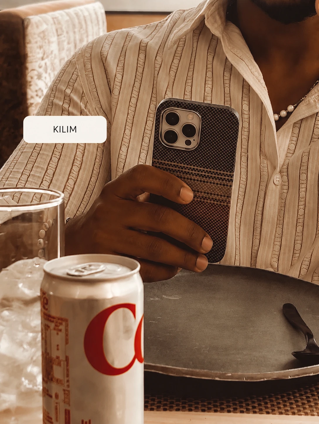 kilim phone case lifestyle